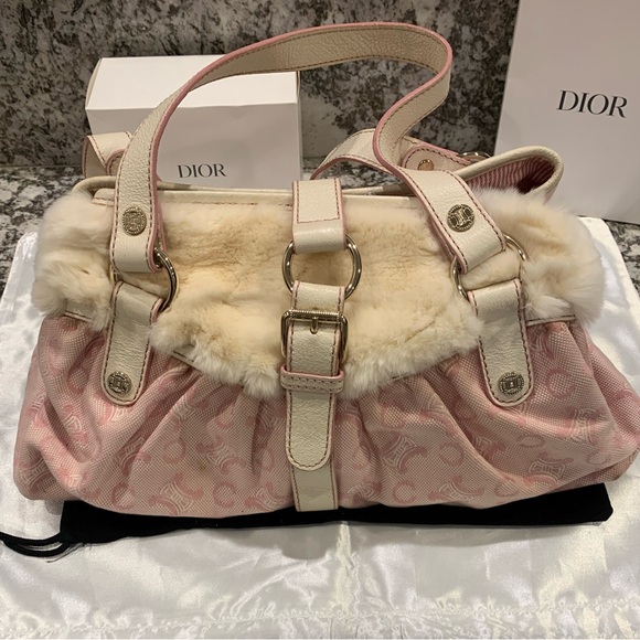 Pink Celine hobo type bag with damage - Picture 1 of 15
